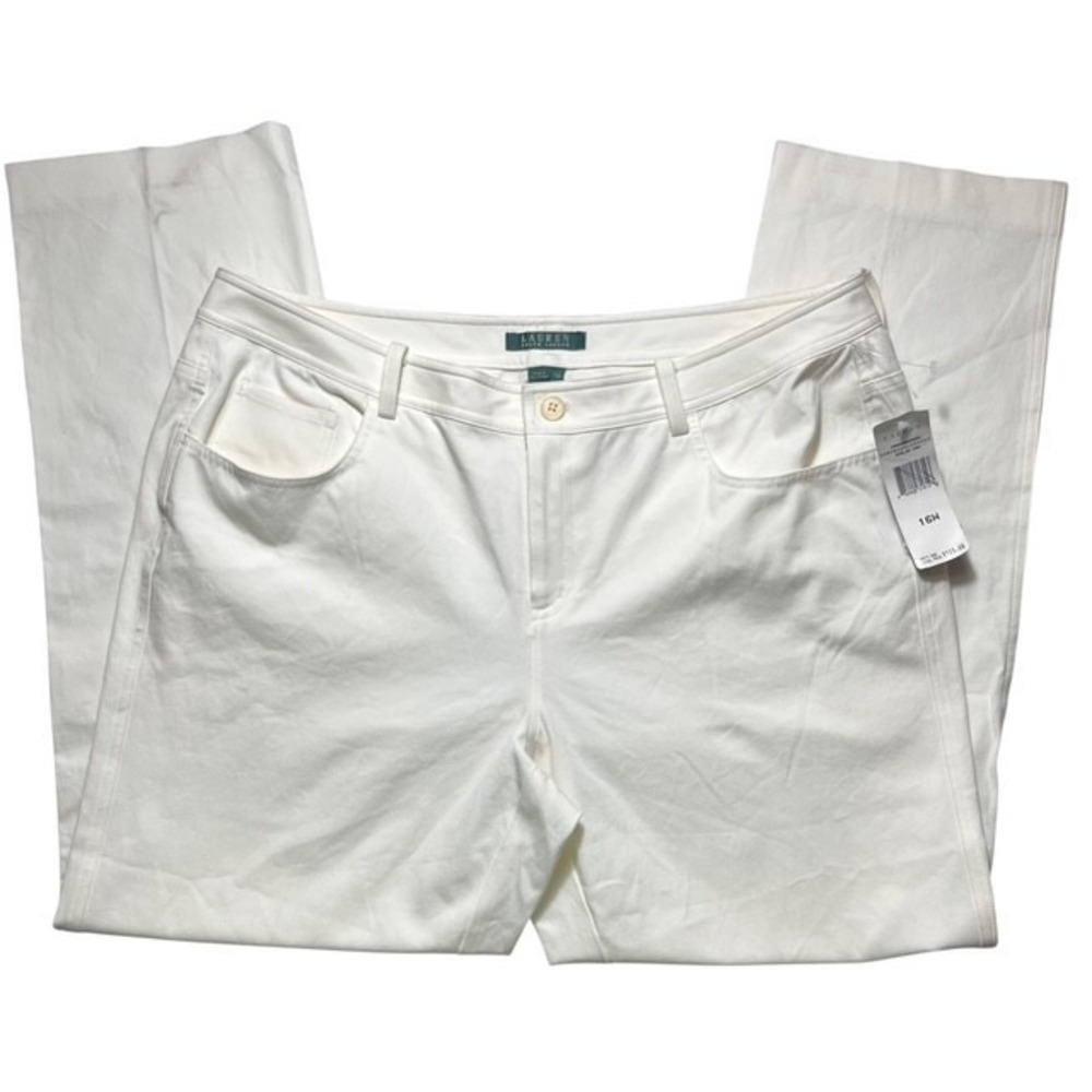 Lauren Ralph Lauren Womens Sz 16W Pants English Cream Spring 2 Classics New-1692